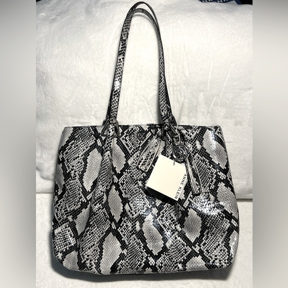 Anne Klein Addison Snake Tote - Picture 1 of 5